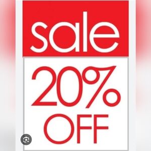 Limited Time Sale!!! (20%) off any one regular priced item or 30% off Bundles!